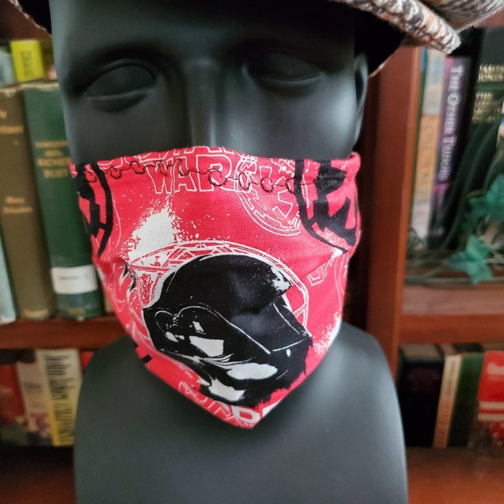 Cloth Face Mask - Silver/Copper Filters-DarthVader